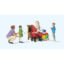 Papa Noel con niños.