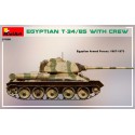 Egyptian T-34/85 with crew.