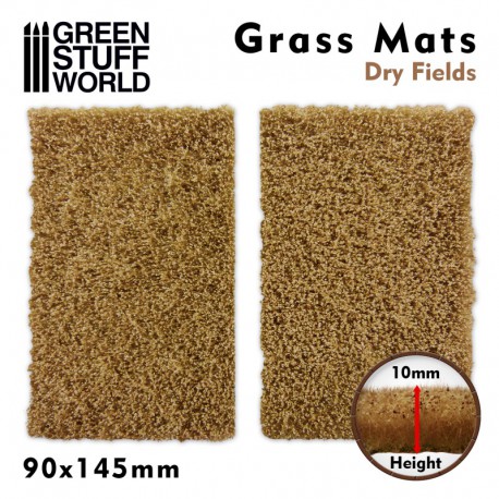 Grass Mat Cutouts - Brown Moor Fields.