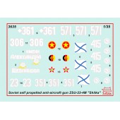 Cañón antiaéreo soviético ZSA-23-4M "Shilka".