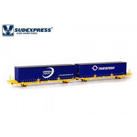 Container carrier wagon Omfesa/Transfesa, TRANSFESA.