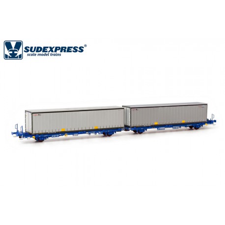 Container carrier wagon Cimar, COMSA. Container carrier wagon Cimar, COMSA.