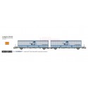 Container carrier wagon Sesé, RENFE.