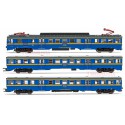 RENFE, 3-unit EMU, class 440. Blue and yellow.