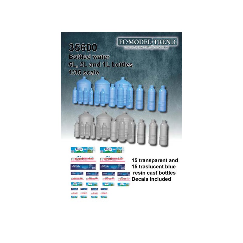 Botellas de agua.