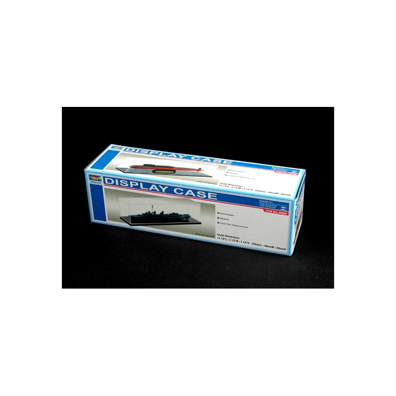 Display case. 364 x 186 x 121 mm.