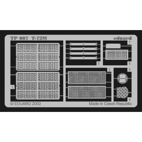 Photo-etched: T-34/85 (for Tamiya).