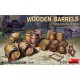 Wooden barrels.