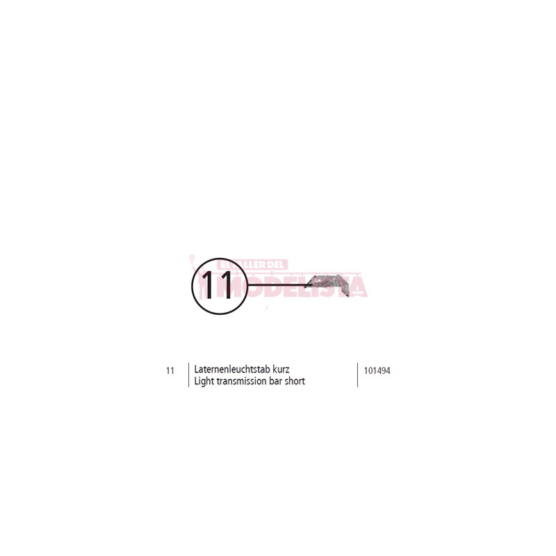 Light transmission bar short, RENFE 307.
