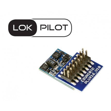 Decoder LokPilot micro V5.0 DCC, PluX16.