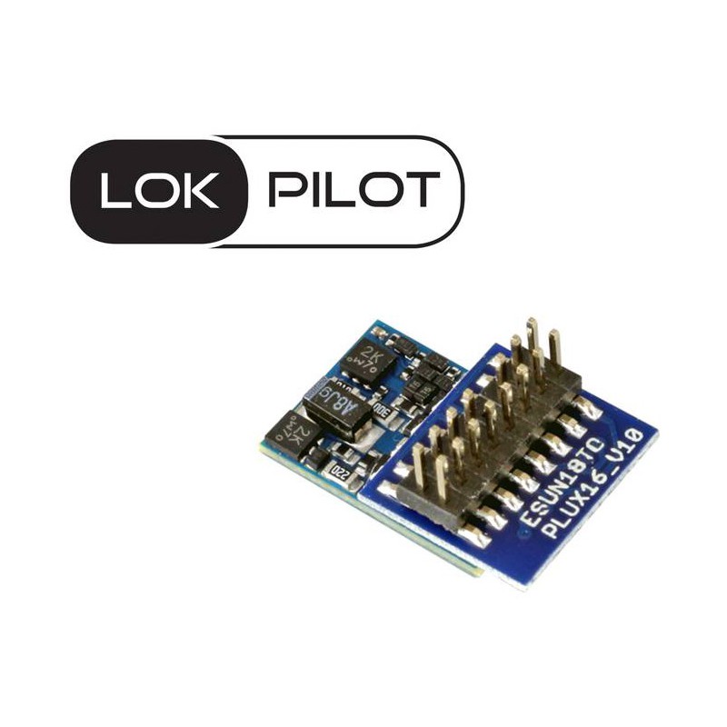 Decoder LokPilot micro V5.0 DCC, PluX16.