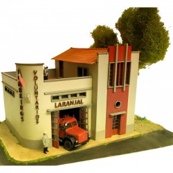 Caserne de pompiers.