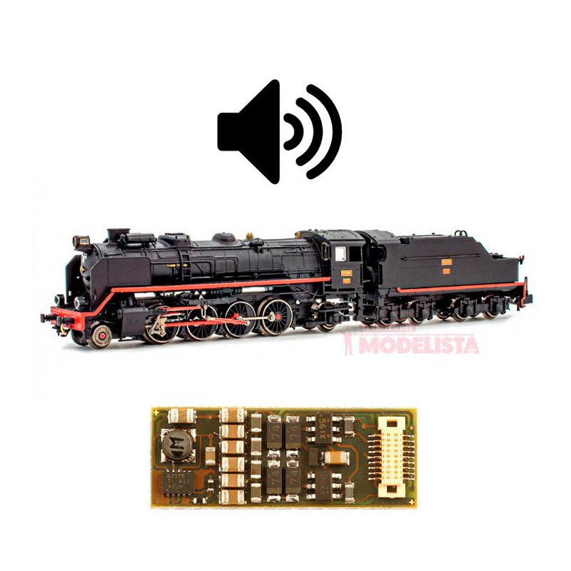 Decoder con sonido para Mikado RENFE (fuel), 6 pins. D&H