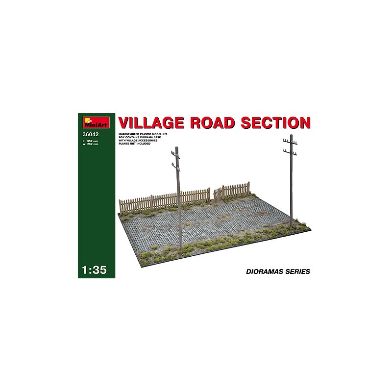 Tramo de carretera y otros accesorios. MINIART 36042