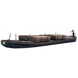 Barge en bois.