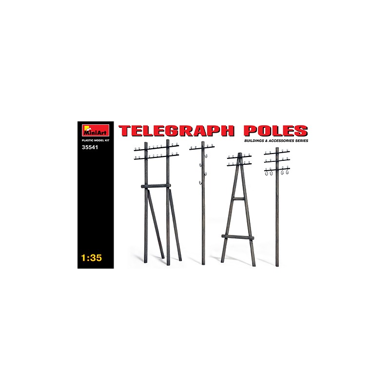 Telegraph poles. MINIART 35541A