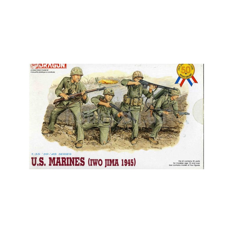 Soldados estadounidenses en Iwo Jima. DRAGON 6038