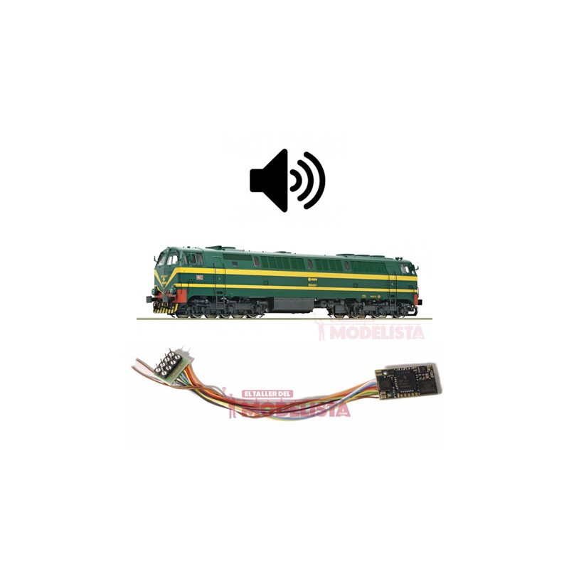 Decoder con sonido para las 333.1 RENFE, 8 pins.