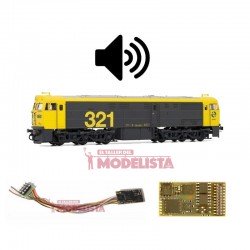 Decoder con sonido para las 321 RENFE, 21 pins. D&H