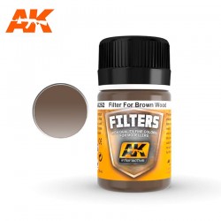 Rotbrauner Filter für Holz.