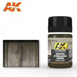 Effet de saleté goutte à goutte, hiver.