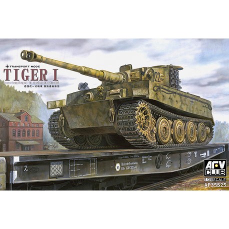 Tiger I en modo transporte. AFV CLUB 35S25