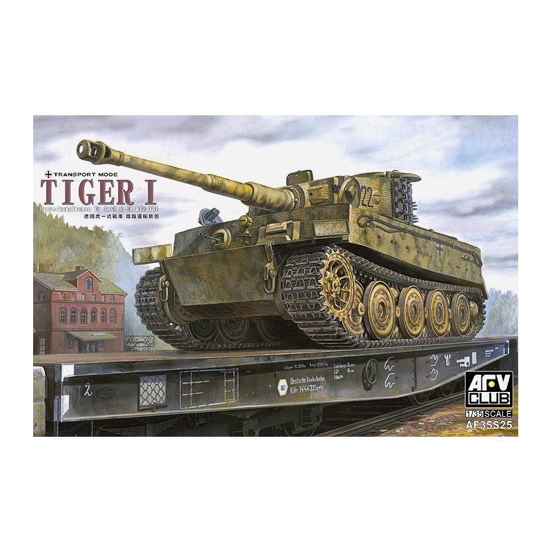 Tiger I en modo transporte. AFV CLUB 35S25
