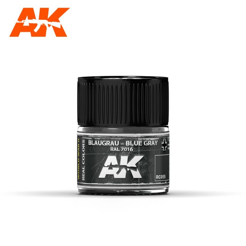 Blaugrau-Blue Grey (RAL 7016), 10ml. Real Colors. Blaugrau-Blue Grey (RAL 7016), 10ml. Real Colors.