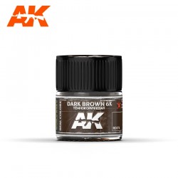Dunkelbraun 6K, 10ml. Echte Farben.