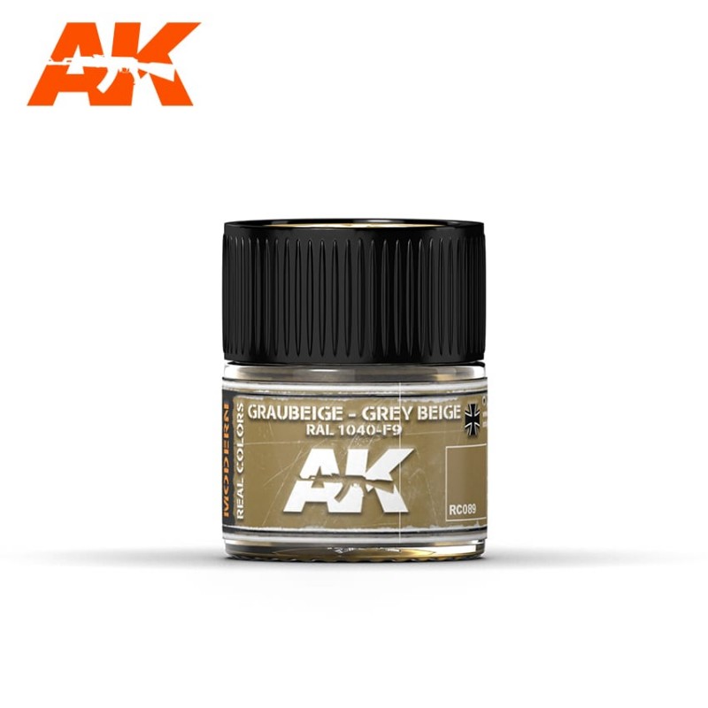 Graubeige-Grey Beige (RAL 1040-F9), 10ml. Real Colors. Graubeige-Grey Beige (RAL 1040-F9), 10ml. Real Colors.
