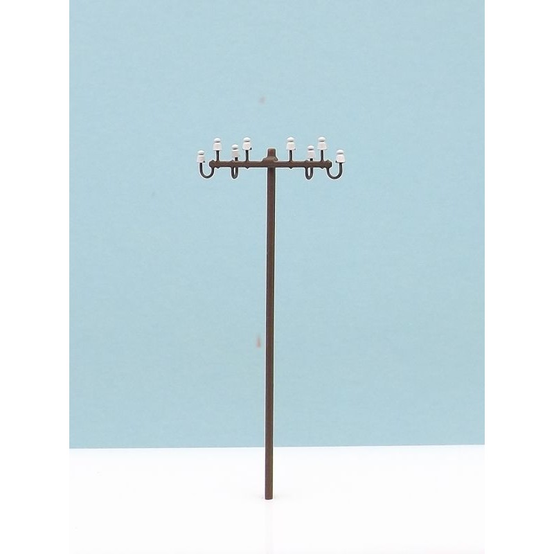 Electric wood pole.