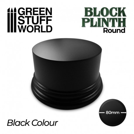 Round block plinth 8cm.