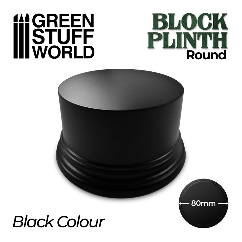 Pedestal redondo, negro 8cm. Pedestal redondo, negro 8cm.