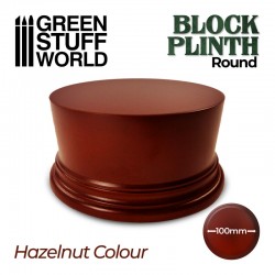 Socle rond, marron 10 cm.