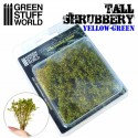 Tall shrubbery, yellow green.