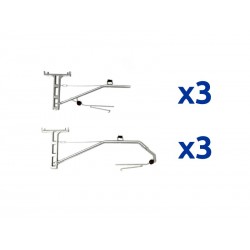 Staffe per cavalletto rigido (x6).