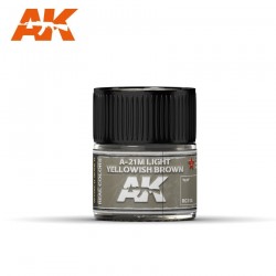 A-21M Helles Gelblichbraun, 10ml. Echte Farben.