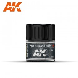 AMT-12 dunkelgrau, 10ml. Echte Farben.