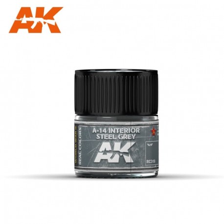 A-14 Interior Gris Acero, 10ml. Real Colors.
