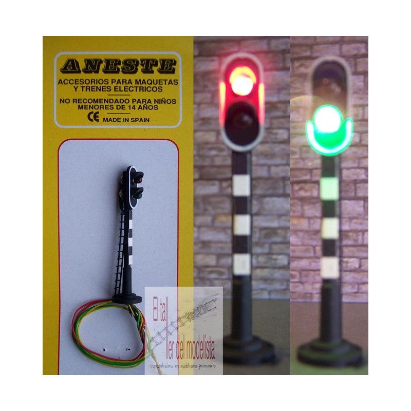 Railway light signal - 2 aspects. ANESTE 2829