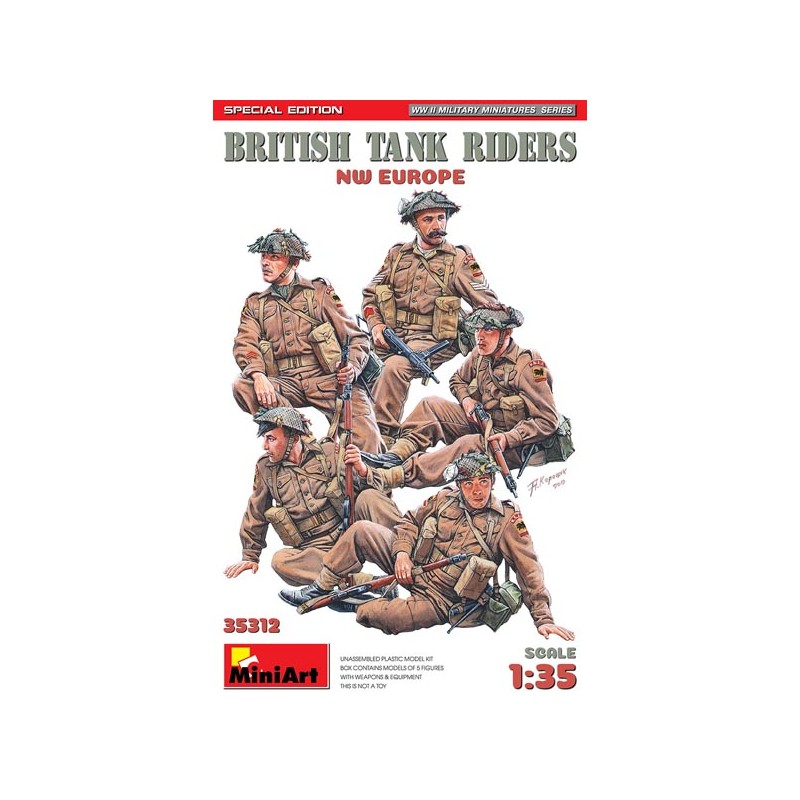 British soldiers tank riders. British soldiers tank riders.