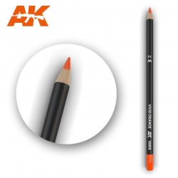 Crayon aquarelle : orange.