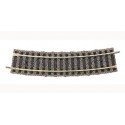 Curved track, 18° (Radius R2). FLEISCHMANN 6127