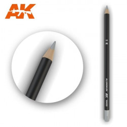 Watercolor pencil aluminium.