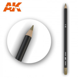 Watercolor pencil gold.