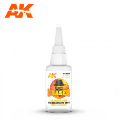 Eraser, cleaner for cyanoacrylate.