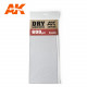 Dry sandpaper, 600 g.