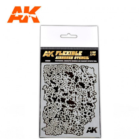 Flexible airbrush stencil. Flexible airbrush stencil.
