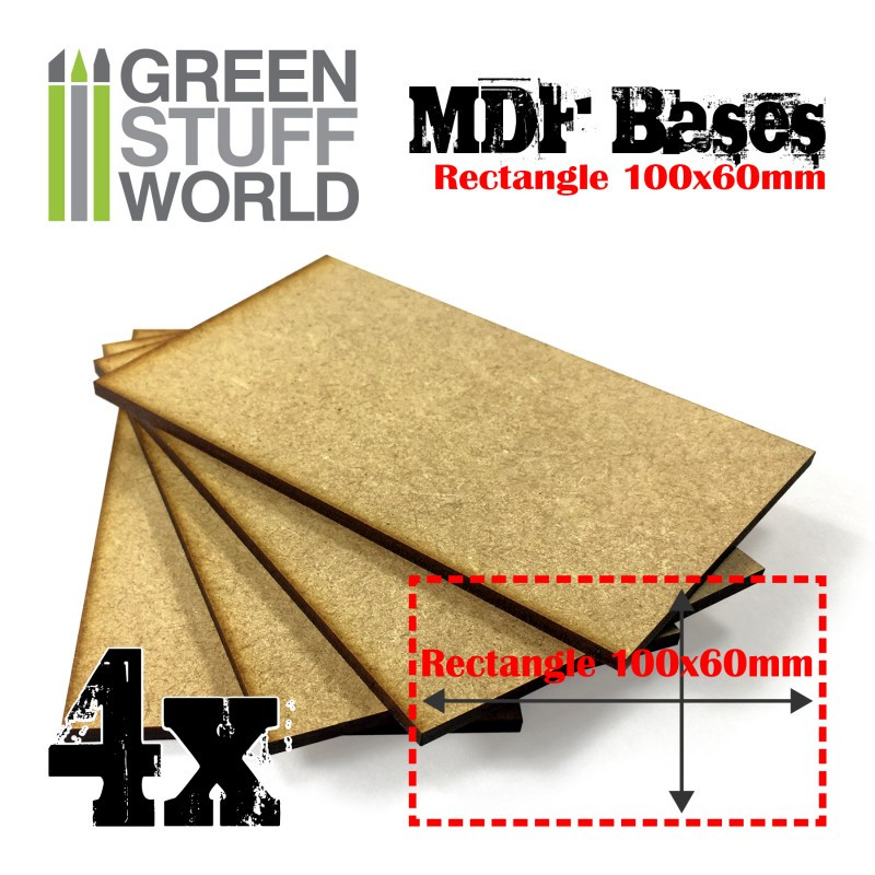 Peanas rectangulares, 100x60 mm (x4). Peanas rectangulares, 100x60 mm (x4).