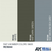 Set de colores RAF V-BOMBER de los años 60.